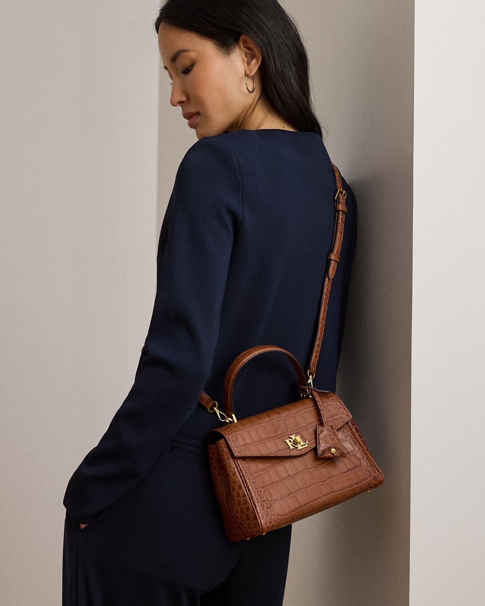 Young Ideas & Henmores -Farrh Croc Small Bag -Lauren Tan -OS