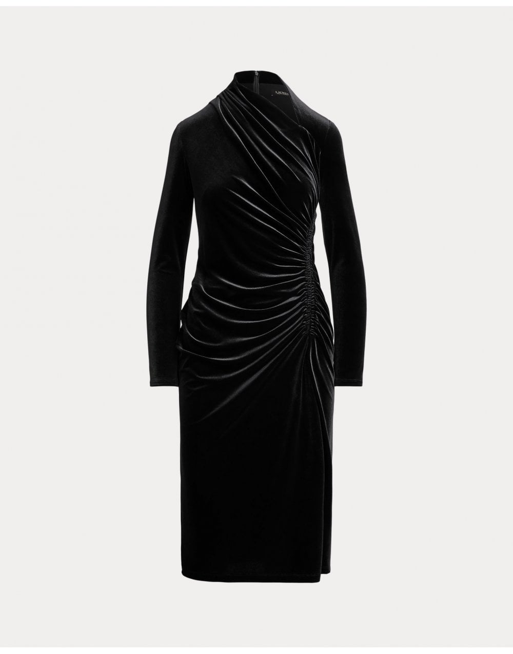 Young Ideas/Henmores - Felrad Sliced Neckline Velvet Dress - Black - 8