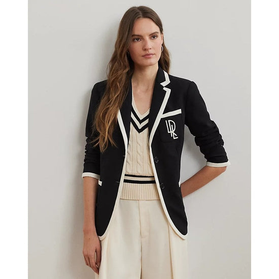 Young Ideas/Henmores - Ferrell Contrast Hem Blazer - Black - 8