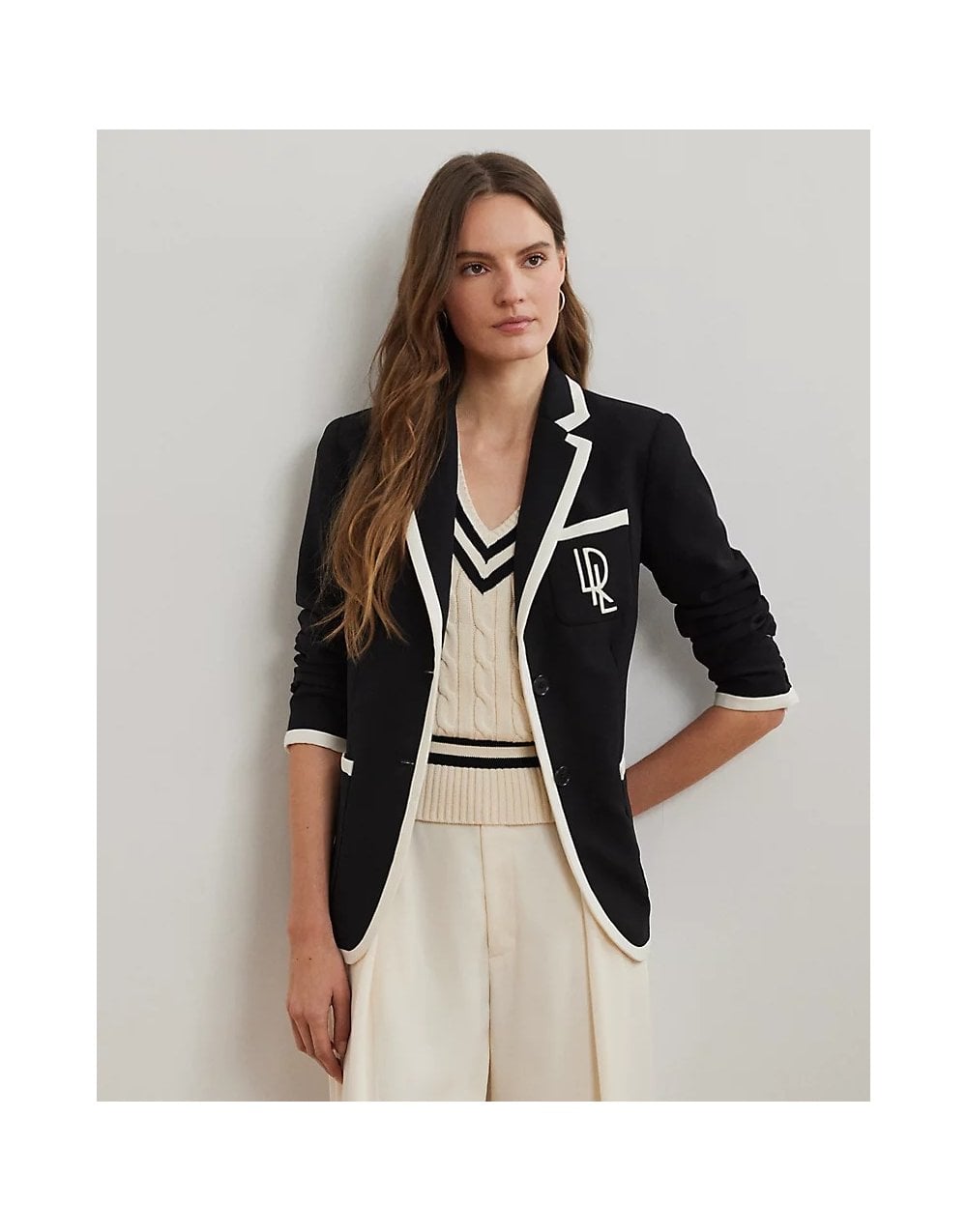 Young Ideas/Henmores - Ferrell Contrast Hem Blazer - Black - 8