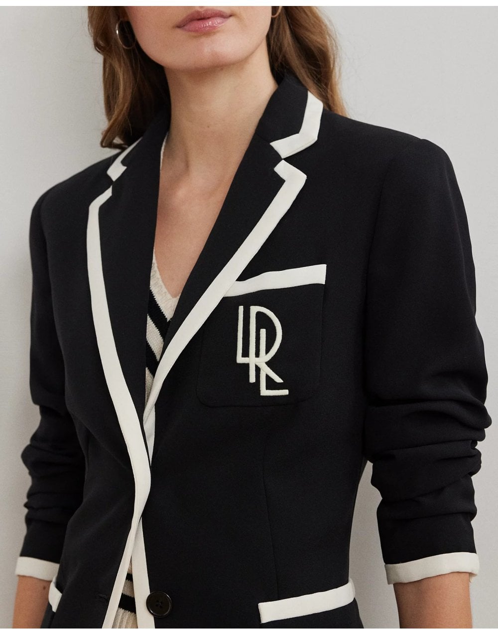 Young Ideas/Henmores - Ferrell Contrast Hem Blazer - Black - 8