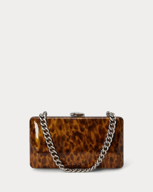 Young Ideas & Henmores -Franki Tortoiseshell Small Clutch -Brown Multi -OS