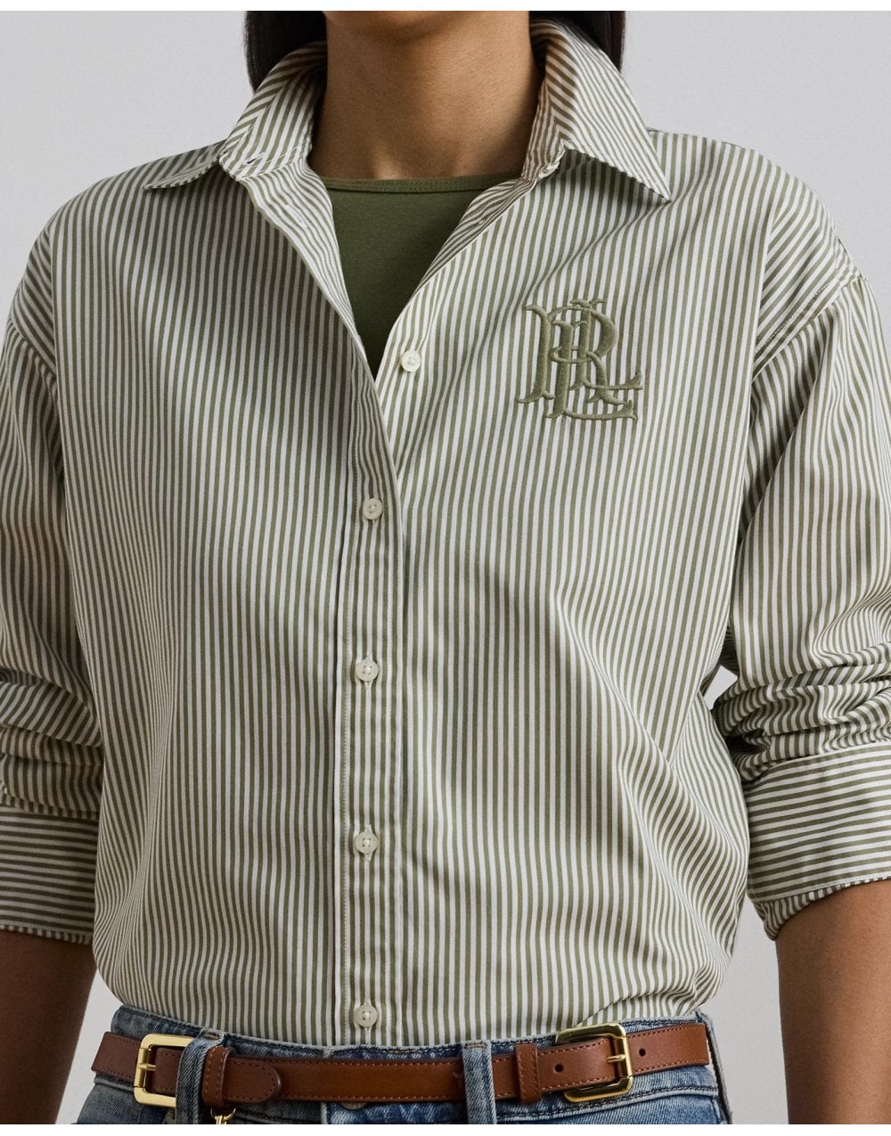 Young Ideas/Henmores - Kotta Embroidered Logo Striped Shirt - Blue Stripe - S