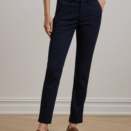 Young Ideas/Henmores - Lakythia Slim Leg Trousers - Lauren Navy - 8