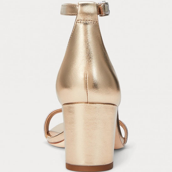 Young Ideas/Henmores - Logan Strappy Heels - Platinum - 4