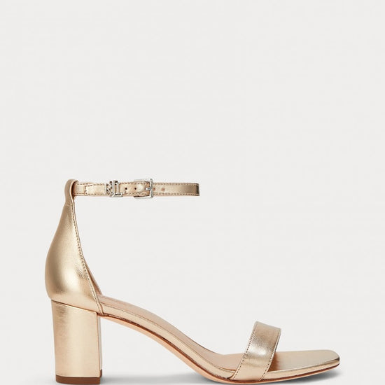 Young Ideas/Henmores - Logan Strappy Heels - Platinum - 4