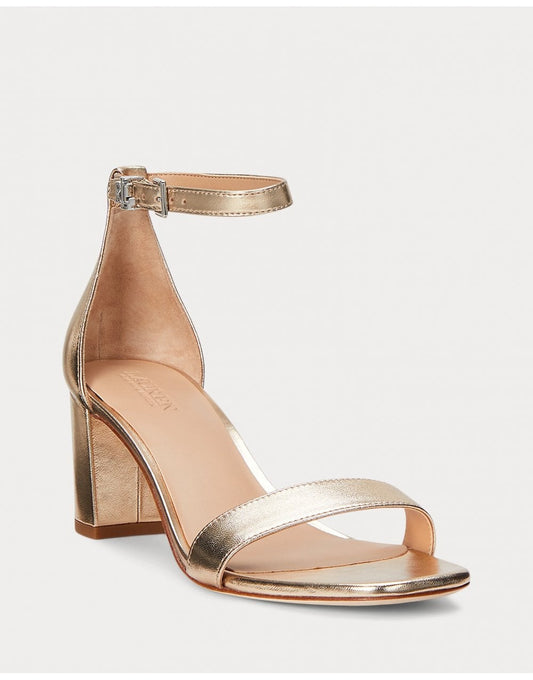 Young Ideas/Henmores - Logan Strappy Heels - Platinum - 4