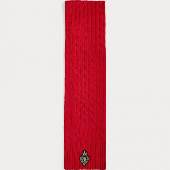 Young Ideas/Henmores - LRL Crest Knitted Scarf - Charcoal Heather - OS