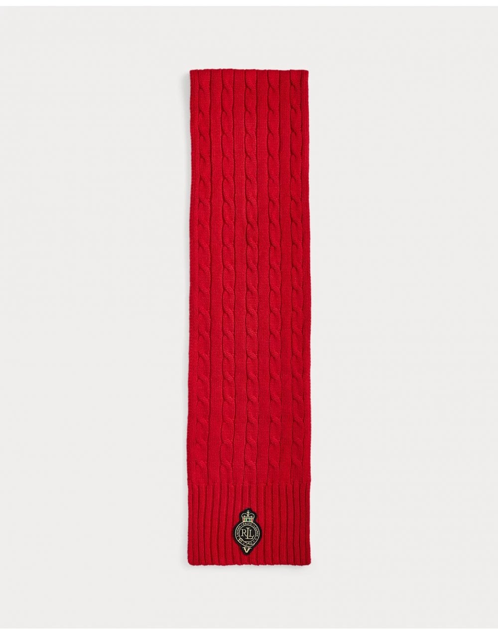 Young Ideas/Henmores - LRL Crest Knitted Scarf - Charcoal Heather - OS