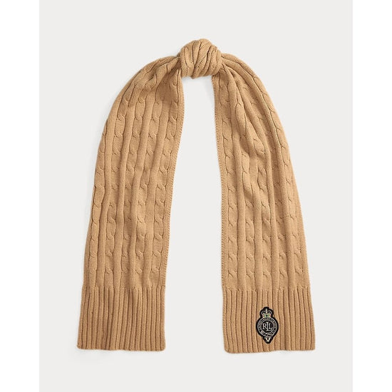 Young Ideas/Henmores - LRL Crest Knitted Scarf - Charcoal Heather - OS