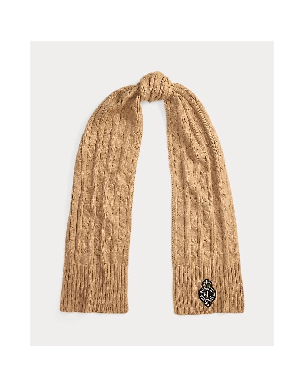 Young Ideas/Henmores - LRL Crest Knitted Scarf - Charcoal Heather - OS