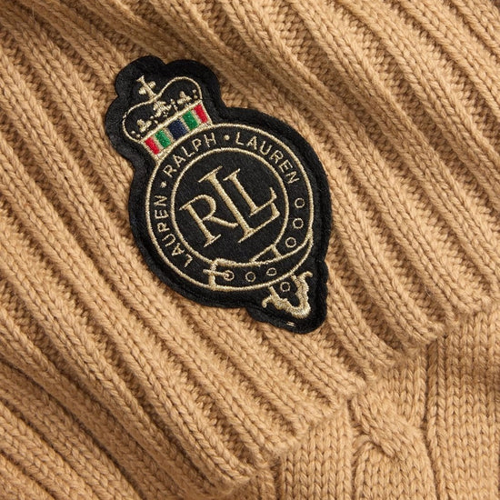 Young Ideas/Henmores - LRL Crest Knitted Scarf - Charcoal Heather - OS