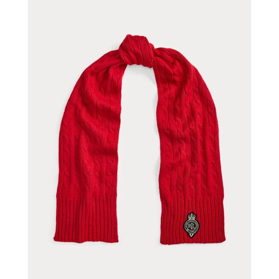 Young Ideas/Henmores - LRL Crest Knitted Scarf - Charcoal Heather - OS