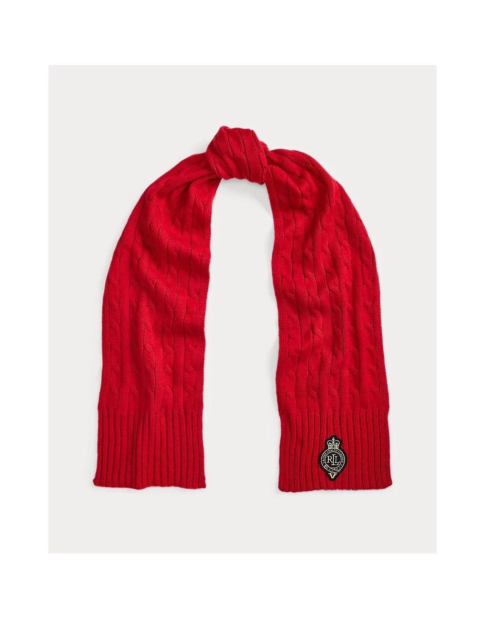 Young Ideas/Henmores - LRL Crest Knitted Scarf - Charcoal Heather - OS