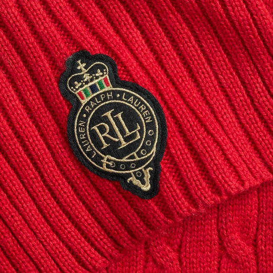 Young Ideas/Henmores - LRL Crest Knitted Scarf - Charcoal Heather - OS