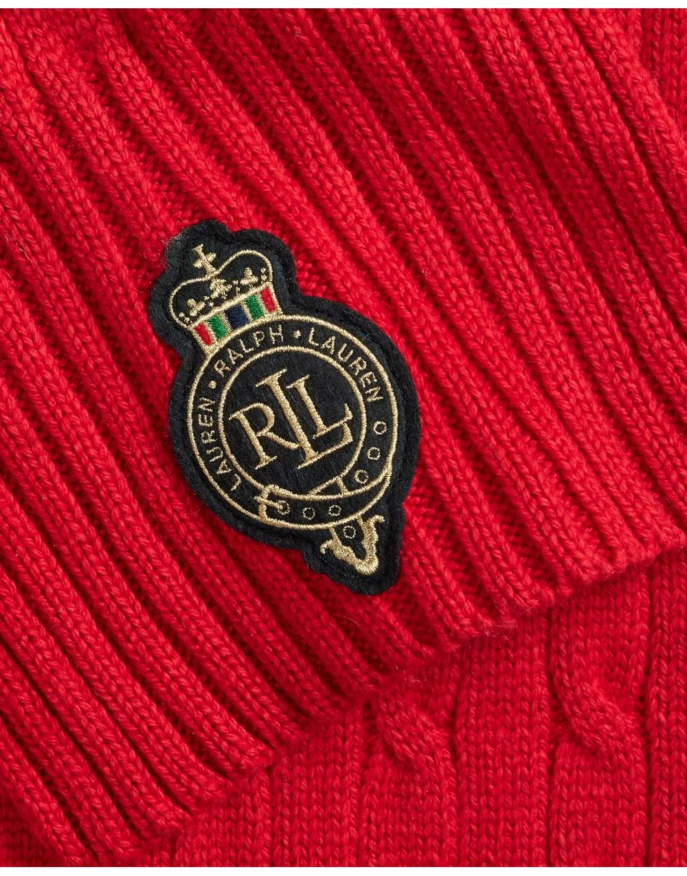 Young Ideas/Henmores - LRL Crest Knitted Scarf - Charcoal Heather - OS