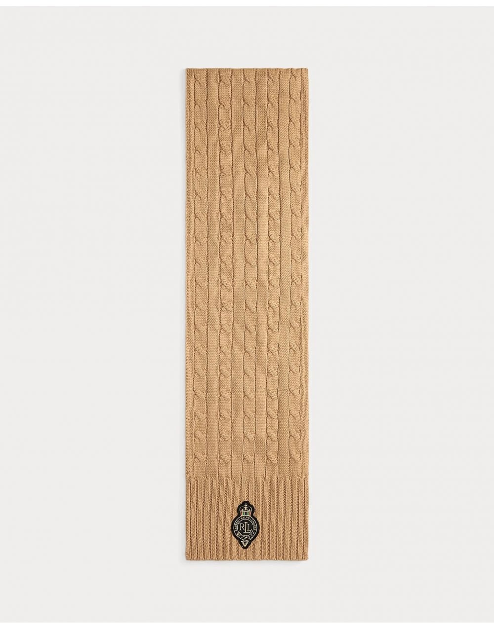 Young Ideas/Henmores - LRL Crest Knitted Scarf - Charcoal Heather - OS