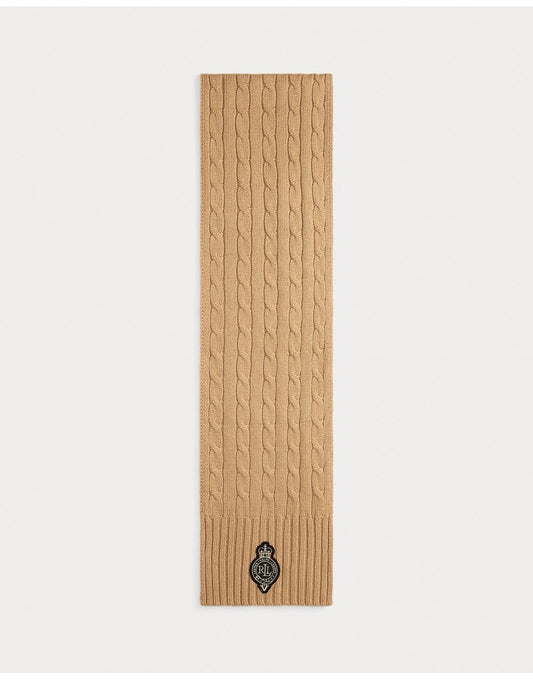 Young Ideas/Henmores - LRL Crest Knitted Scarf - Charcoal Heather - OS