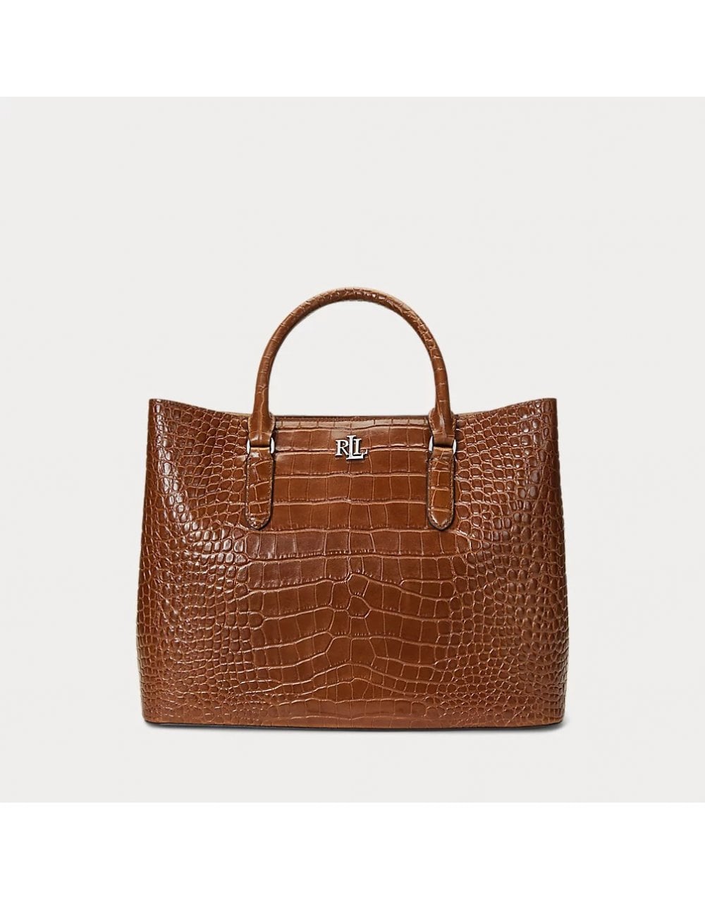 Young Ideas/Henmores - Marcy 36 Large Croc Bag - Tobacco - OS