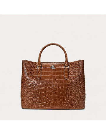 Young Ideas/Henmores - Marcy 36 Large Croc Bag - Tobacco - OS