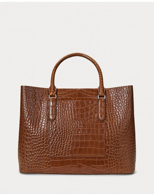 Young Ideas/Henmores - Marcy 36 Large Croc Bag - Tobacco - OS