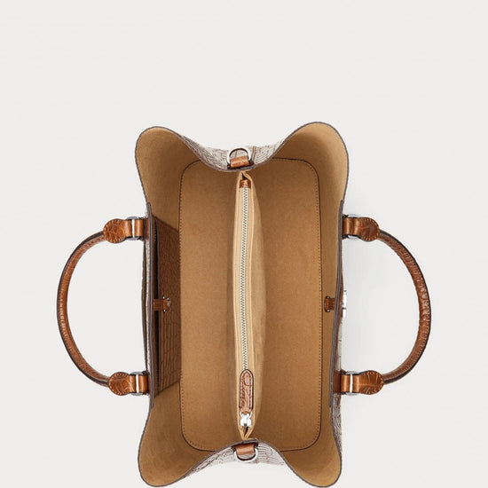 Young Ideas/Henmores - Marcy 36 Large Croc Bag - Tobacco - OS