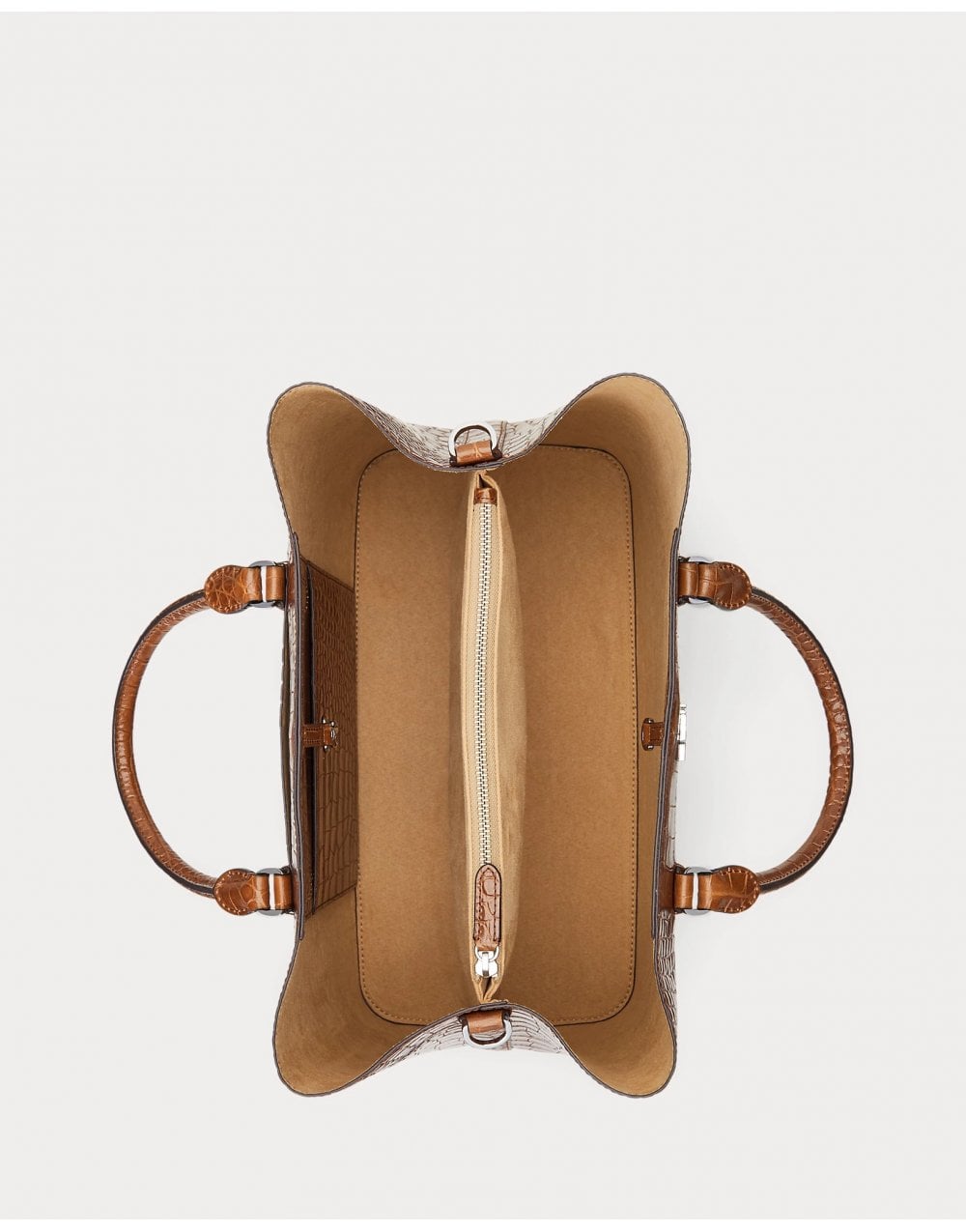 Young Ideas/Henmores - Marcy 36 Large Croc Bag - Tobacco - OS