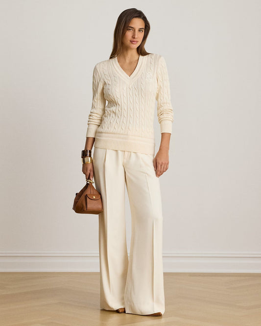 Young Ideas & Henmores -Meren Long Sleeved Pullover -Mascarpone Cream -XS