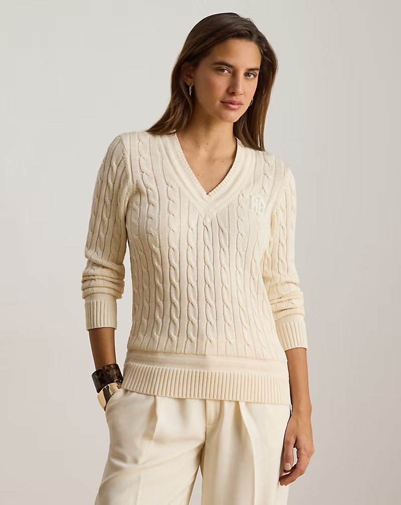 Young Ideas & Henmores -Meren Long Sleeved Pullover -Mascarpone Cream -XS