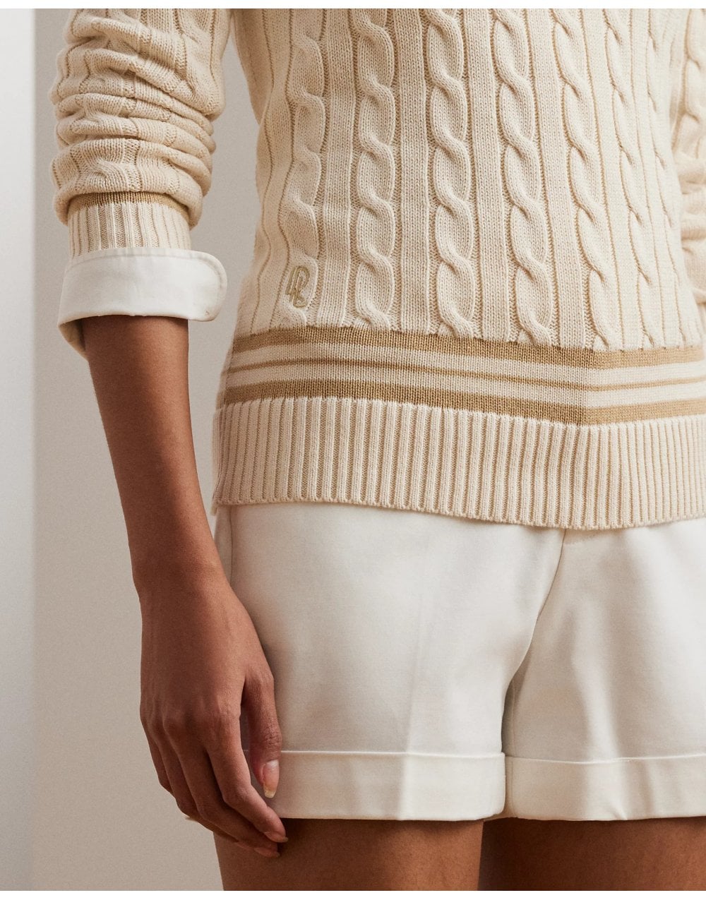 Young Ideas/Henmores - Meren Long Sleeved Pullover - Black/Mascarpone Cream - XS