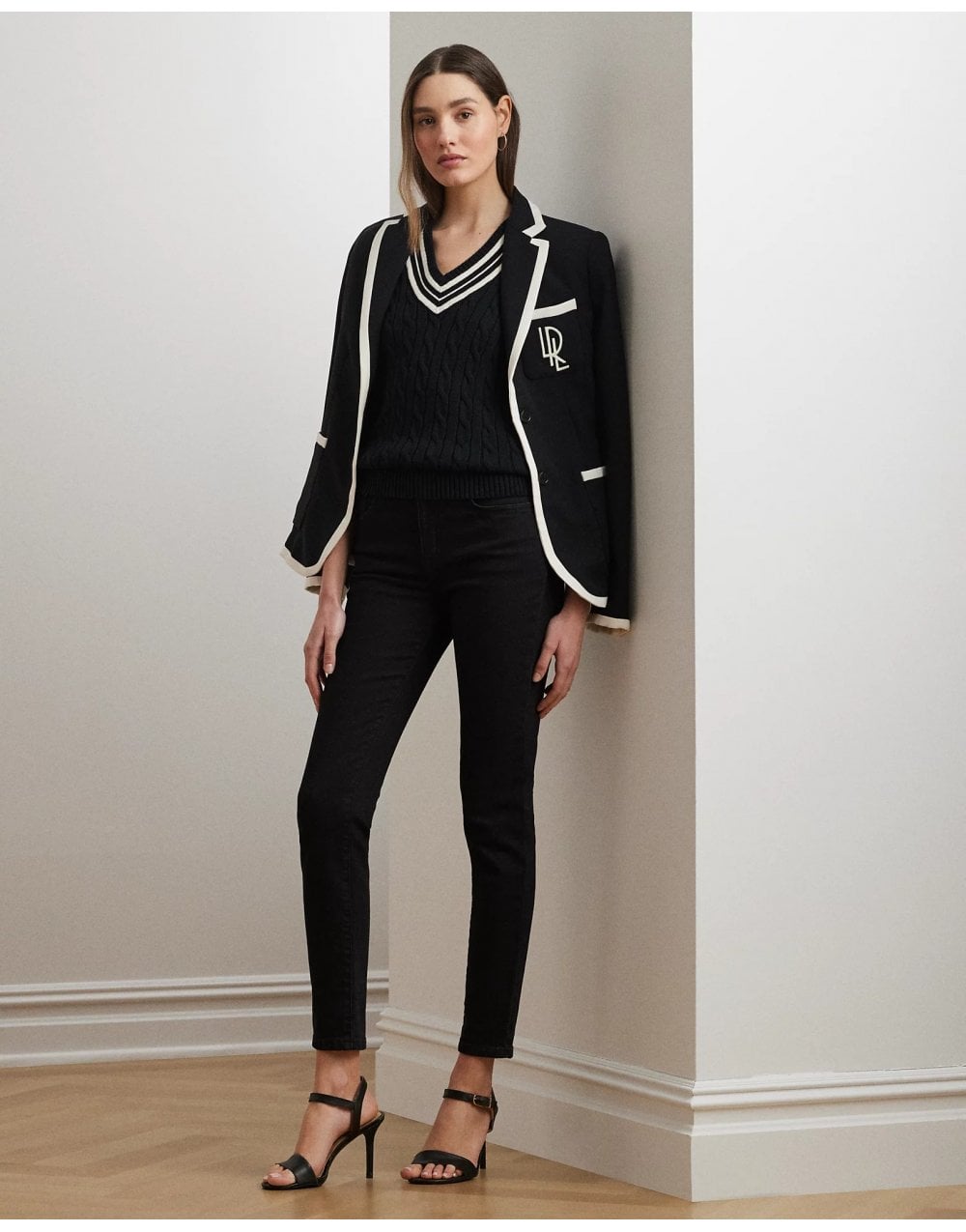 Young Ideas/Henmores - Meren Long Sleeved Pullover - Black/Mascarpone Cream - XS
