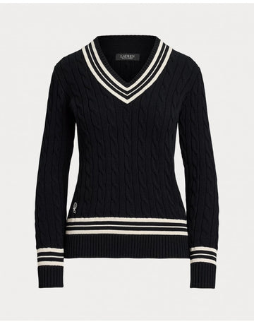 Young Ideas/Henmores - Meren Long Sleeved Pullover - Black/Mascarpone Cream - XS