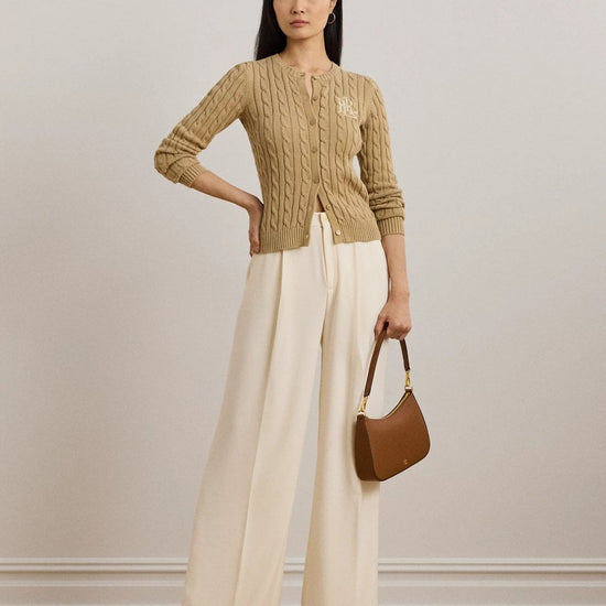 Young Ideas/Henmores - Ralhan Cable Knit Cardigan - Birch Tan - XS