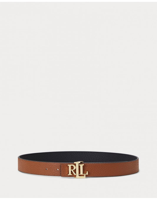 Young Ideas/Henmores - Reversible Medium 30 Belt - Black/Lauren Tan - S