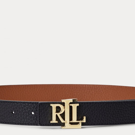 Young Ideas/Henmores - Reversible Medium 30 Belt - Black/Lauren Tan - S