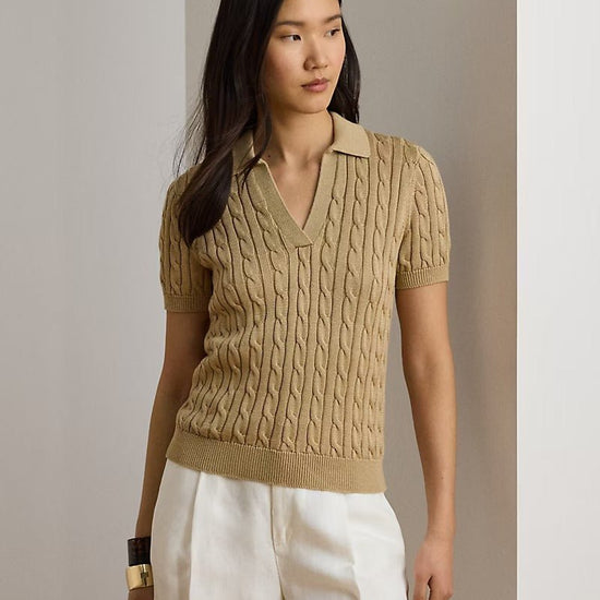 Young Ideas & Henmores -Ribbed Boat Neck Knit -Birch Tan -XS