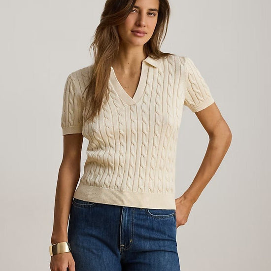 Young Ideas & Henmores -Ribbed Boat Neck Knit -Mascarpone Cream -XS