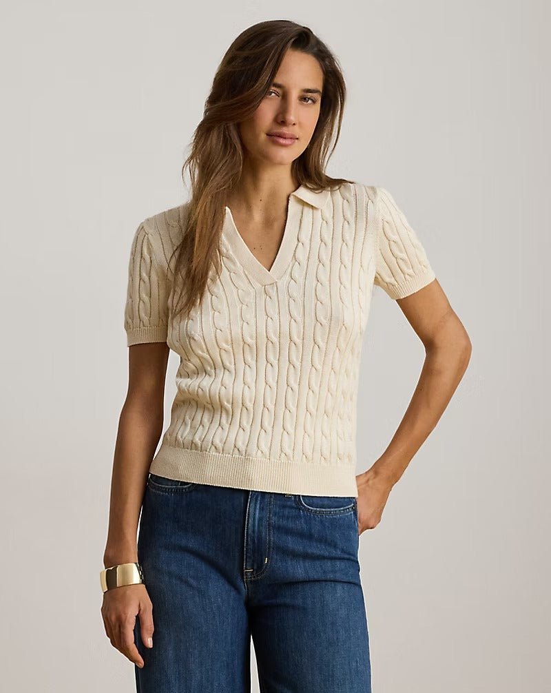 Young Ideas & Henmores -Ribbed Boat Neck Knit -Mascarpone Cream -XS
