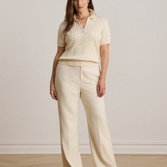 Young Ideas & Henmores -Ribbed Boat Neck Knit -Mascarpone Cream -XS
