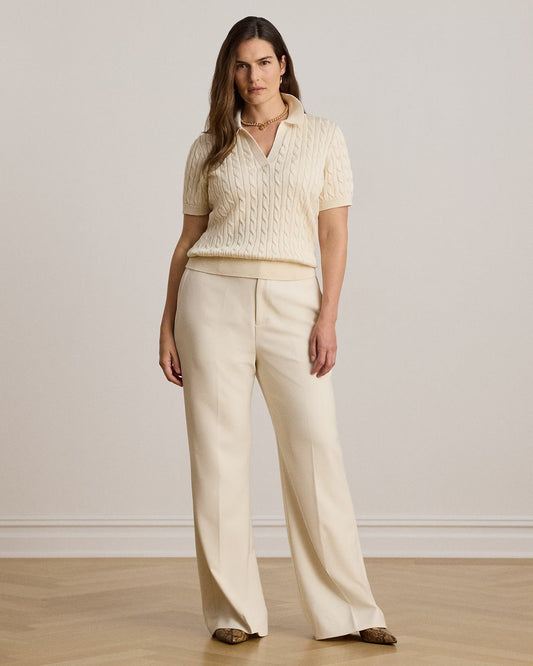 Young Ideas & Henmores -Ribbed Boat Neck Knit -Mascarpone Cream -XS