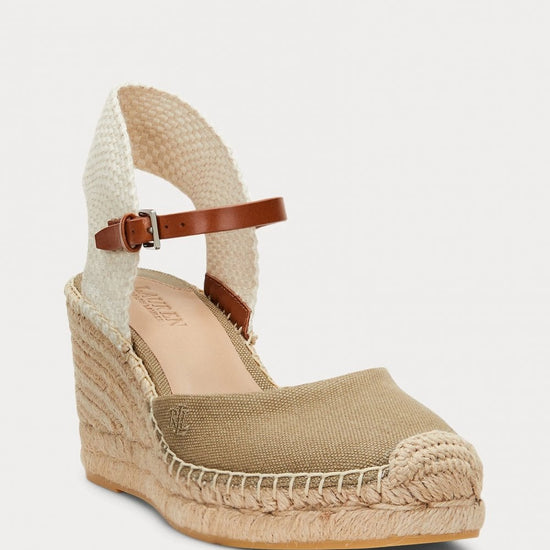 Young Ideas/Henmores - Robby Espadrille Wedges - Hunter Olive/Lauren Tan/Neutral - 4