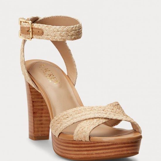 Young Ideas/Henmores - Sasha Raffia Heels - Natural - 4