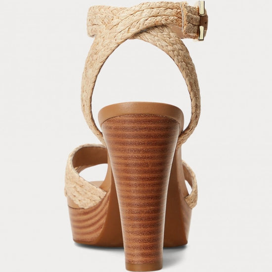 Young Ideas/Henmores - Sasha Raffia Heels - Natural - 4