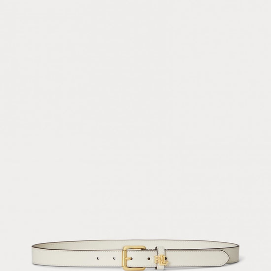Young Ideas/Henmores - Skinny 25 Logo Belt - Lauren Tan - S