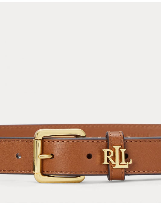 Young Ideas/Henmores - Skinny 25 Logo Belt - Lauren Tan - S