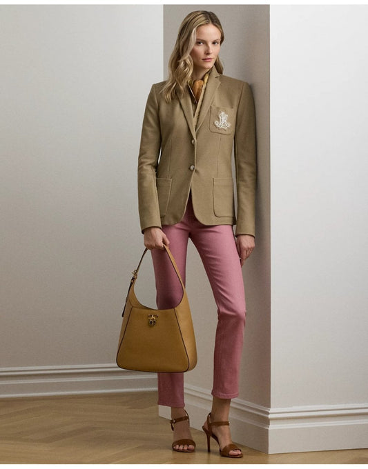 Young Ideas/Henmores - Tanner Large Shoulder Bag - buff - OS