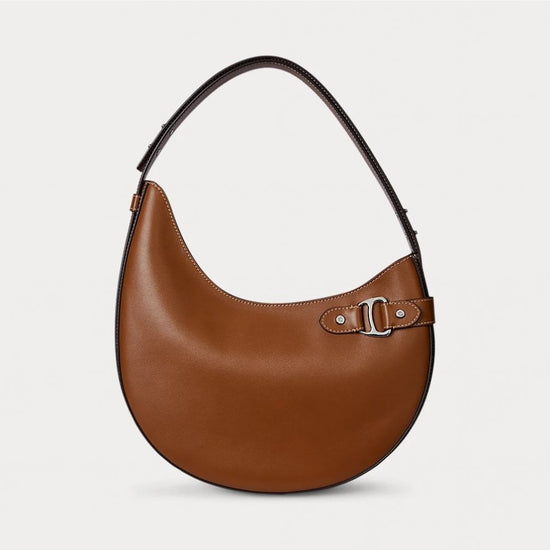 Young Ideas/Henmores - Tasha Large Leather Crossbody Bag - Lauren Tan - OS