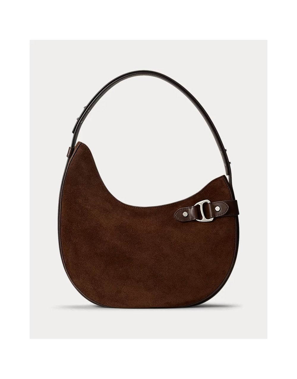 Young Ideas/Henmores - Tasha Large Suede Crossbody Bag - Dark Hickory - OS