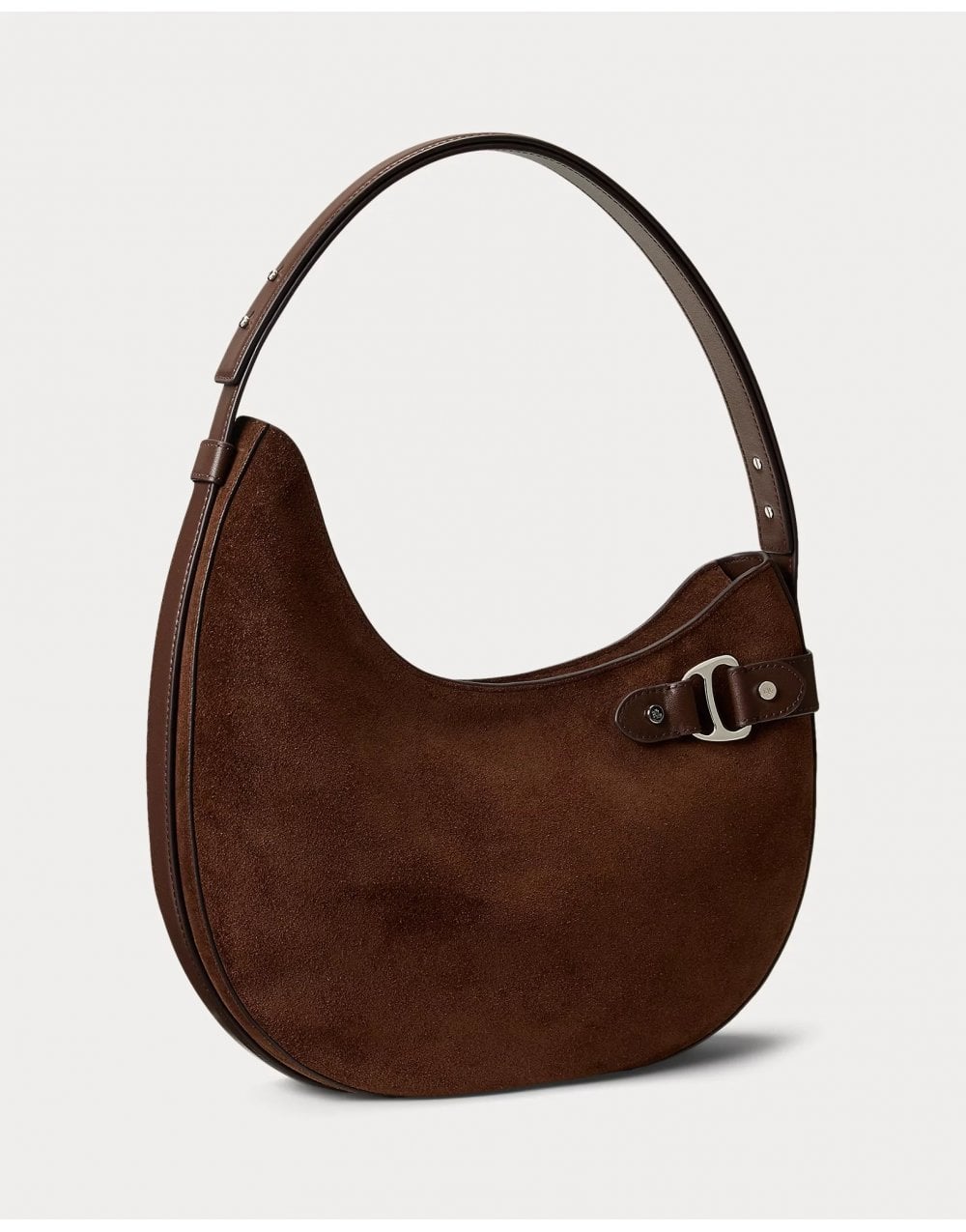 Young Ideas/Henmores - Tasha Large Suede Crossbody Bag - Dark Hickory - OS