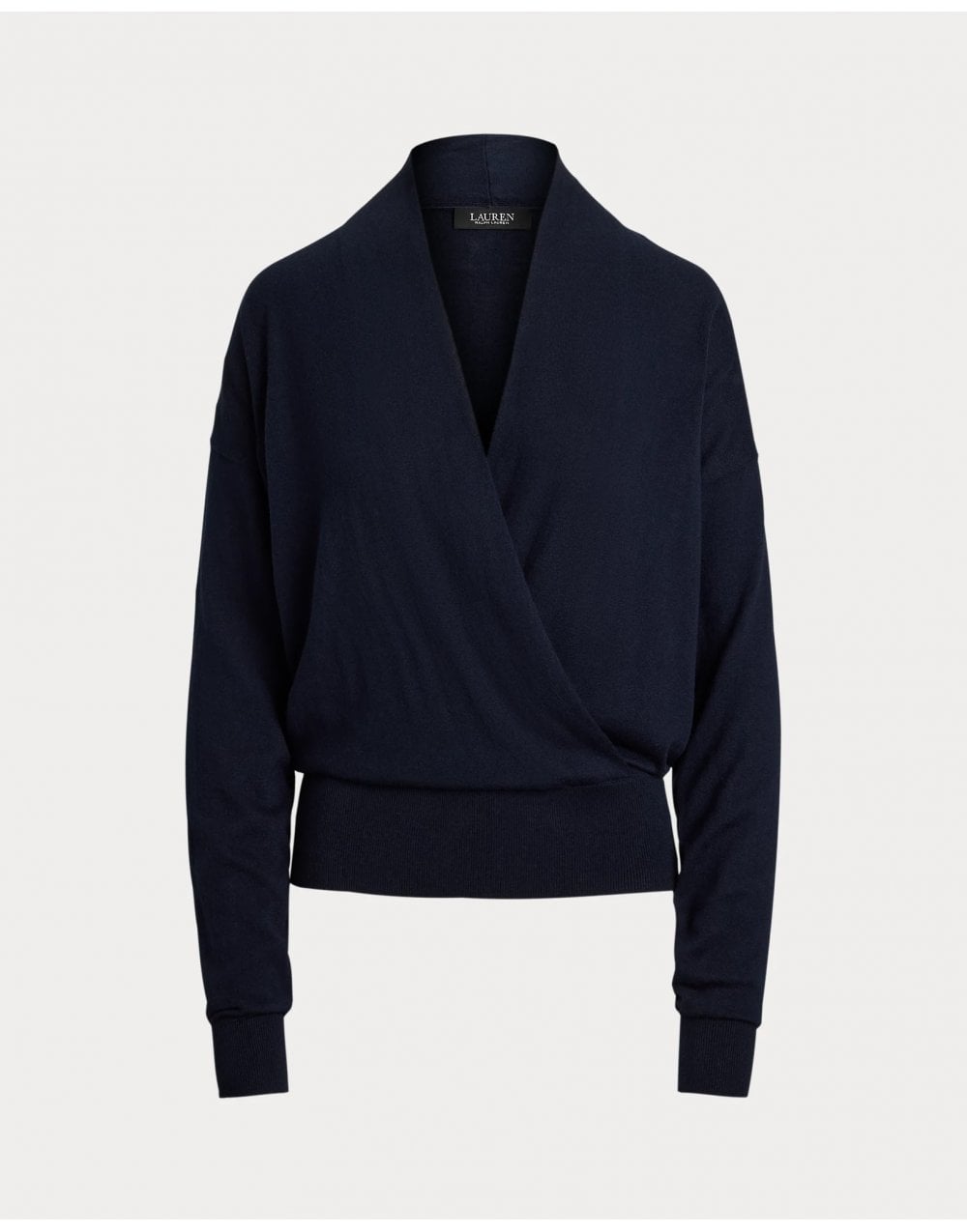 Young Ideas/Henmores - Wakira V Neck Crossover Jumper - Lauren Navy - S